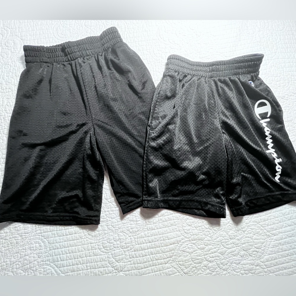 2 pairs boy shorts champion and starter brands